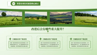 绿色乡村风景图片排版图文页