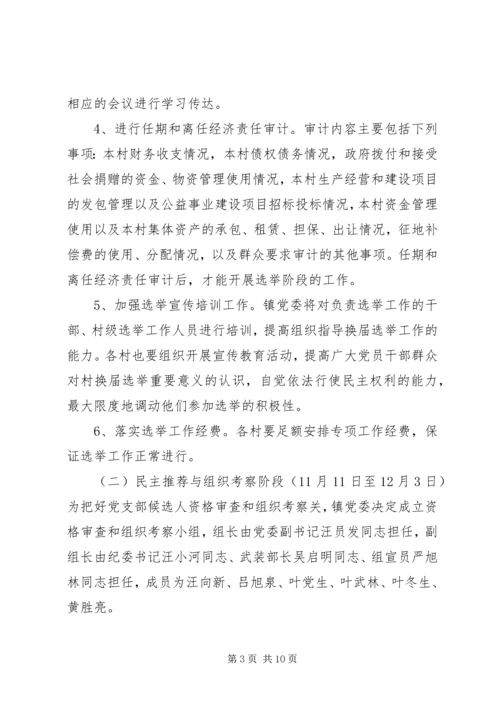 镇村党支部委员会换届选举工作实施方案 (3).docx