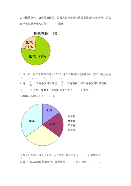 人教版六年级上册数学期末检测卷精品（夺冠）.docx