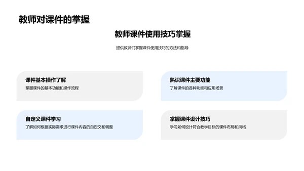 教学课件应用报告PPT模板