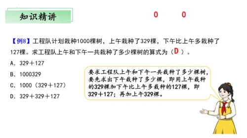 2024人教版三年级数学上册第四单元万以内的加法和减法复习课件(共22张PPT)