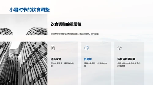 小暑生活适应指导PPT模板
