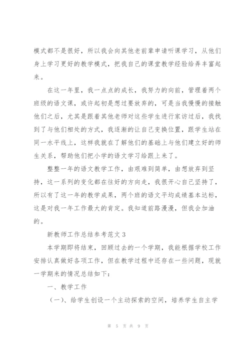 新教师工作总结参考范文.docx