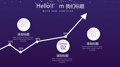 时尚微立体发布会工作总结商务通用PPT动态模板
