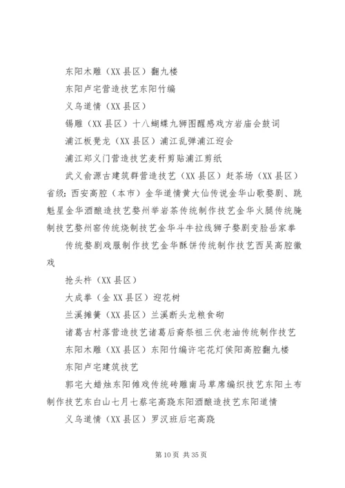 关于XX市浦江文化遗产的调查精编.docx