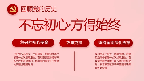 党支部党员大会工作总结PPT模板