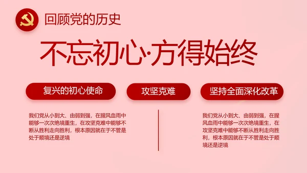 党支部党员大会工作总结PPT模板