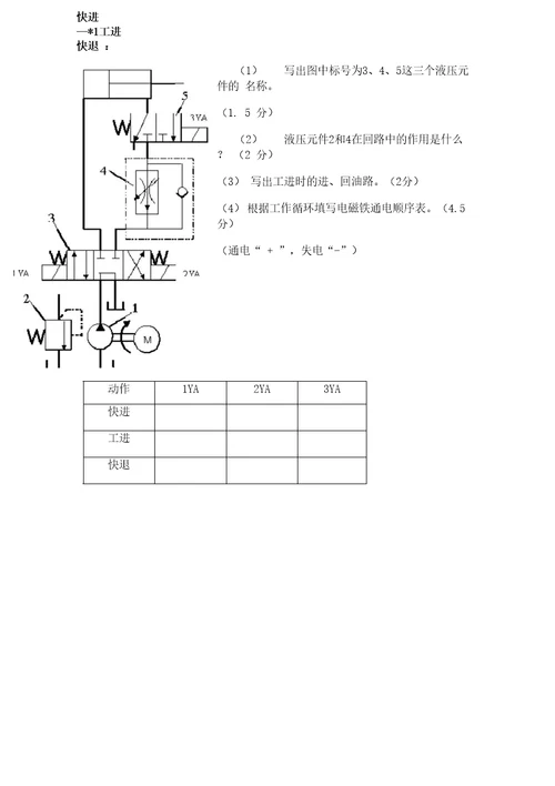 液压与气压传动模拟试卷