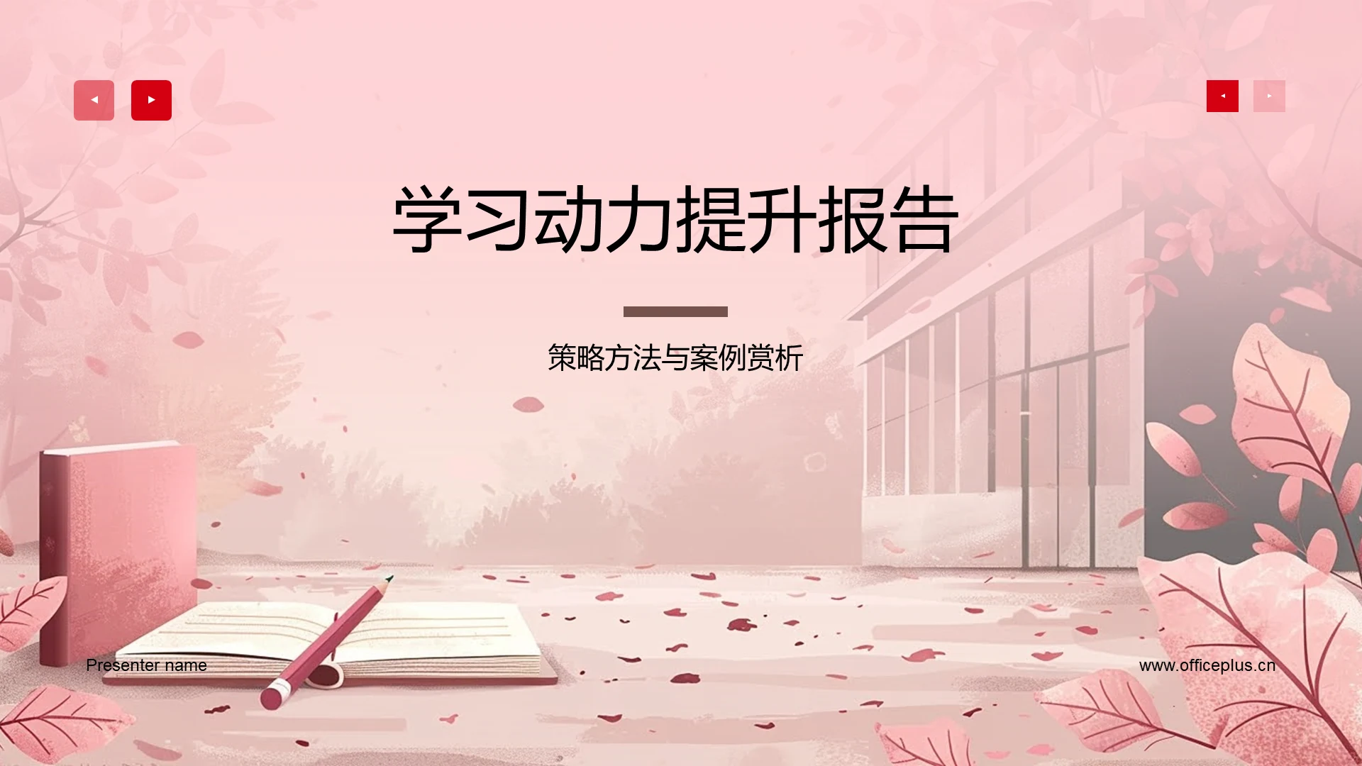 学习动力提升报告PPT模板