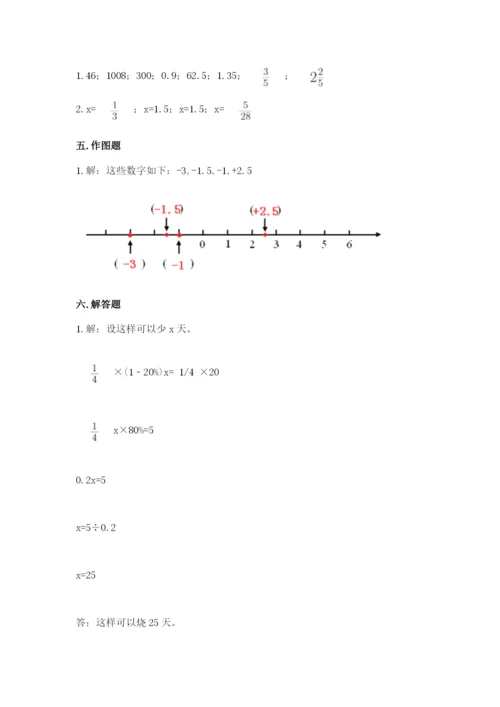 沪教版小学数学六年级下册期末检测试题附完整答案（典优）.docx