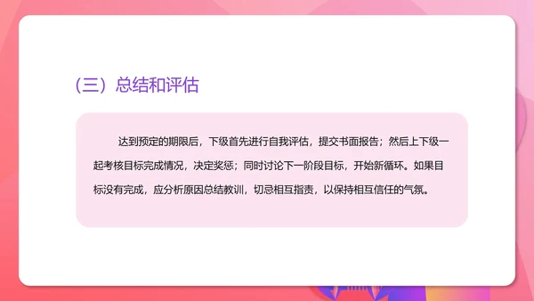 粉色扁平风管理目标培训能力PPT模板