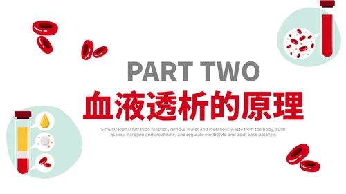 红色绿色插画风简约风血液透析及并发症医疗护理培训PPT血透