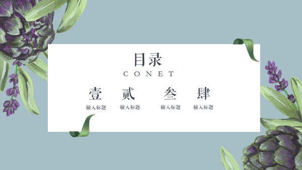 清新文艺知性美女性用户通用PPT模板