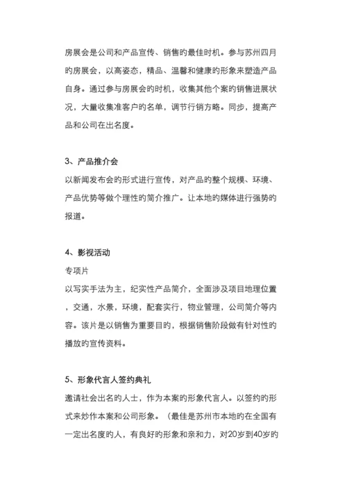 苏州新区项目提案报告行销推广策略.docx