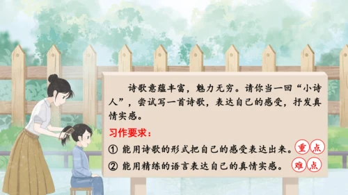 统编版语文四年级下册习作专项：第三单元习作： 当个“小诗人”写写诗课件