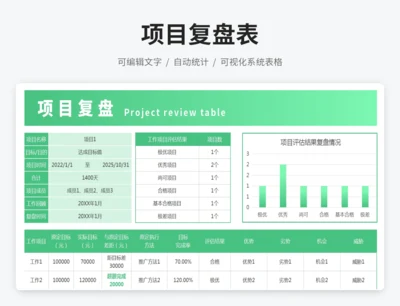 项目复盘表