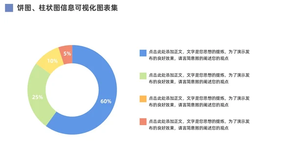 通用饼图柱状图信息可视化图表PPT