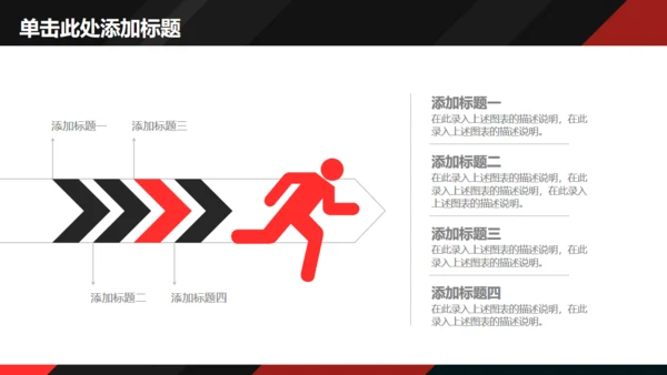 黑红配色动感简约商务风通用PPT多用途模板