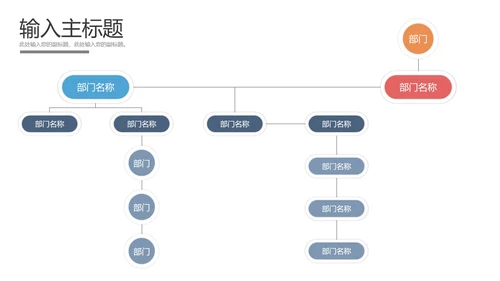 组织结构样式合集PPT模板