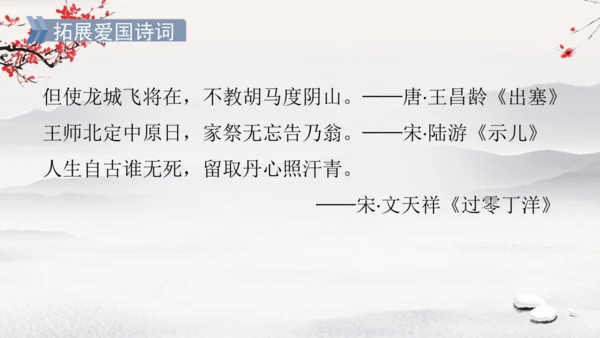 统编版语文五年级下册9.《古诗三首》第三课时（课件）