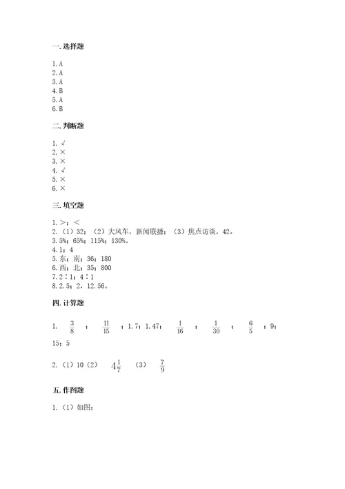 小学数学六年级上册期末卷含答案（能力提升）