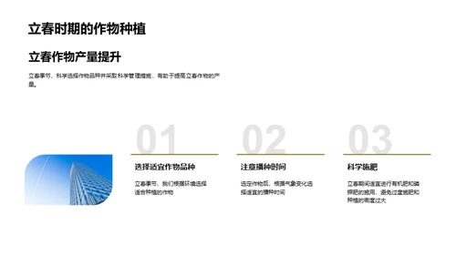 立春农事实践与科学管理