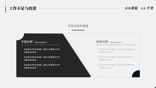 极简简约黑白创意月度工作总结工作汇报述职报告ppt模板