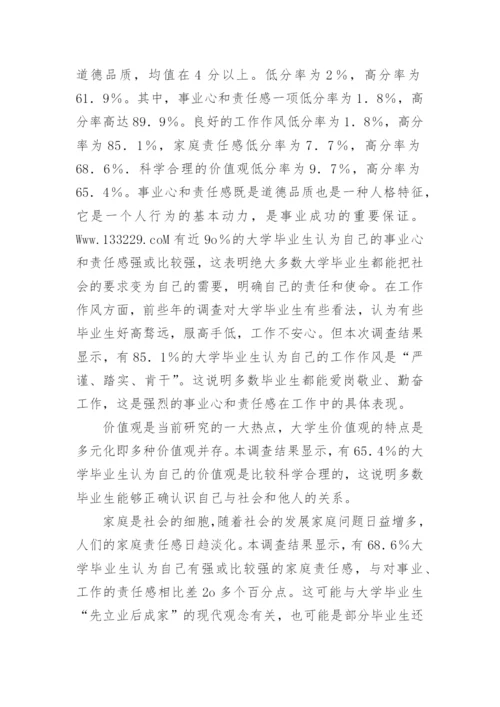大学毕业生的素质与社会适应优秀论文.docx