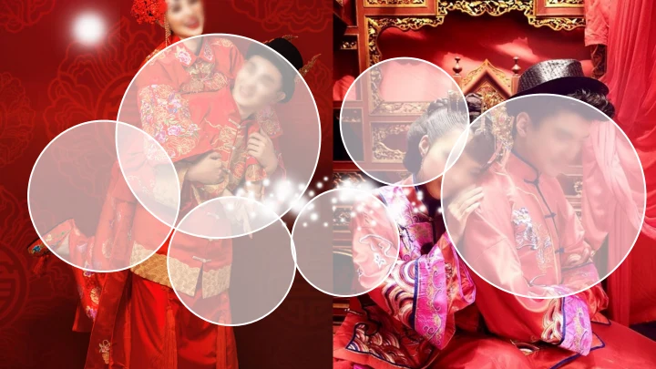 喜庆中式婚礼邀请函通用PPT电子相册模板