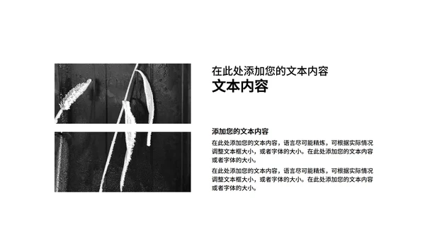 黑色商务风极简工作总结汇报PPT模板