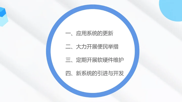 白色简约风医院管理年度工作计划PPT模板
