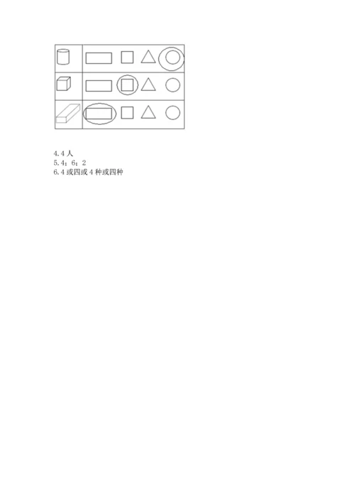 小学一年级上册数学期中测试卷附答案【名师推荐】.docx