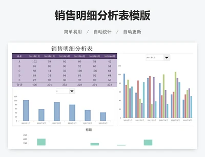 销售明细分析表模版