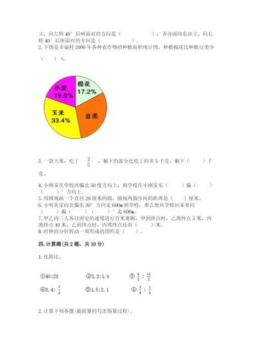 小学六年级数学上册期末卷附参考答案【名师推荐】.docx