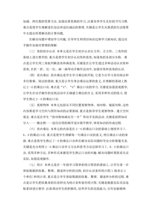 有关小学教学计划二年级范文集合八篇.docx