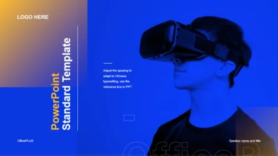 封面页-科技虚拟世界现实技术演示PPT素材下载