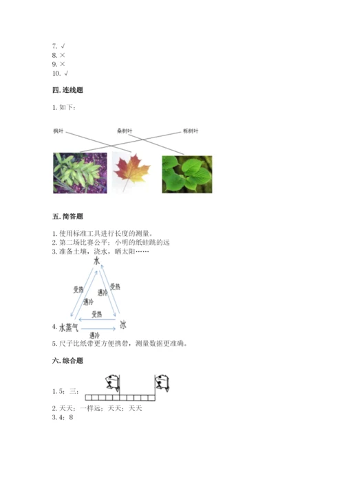 教科版一年级上册科学期末测试卷附参考答案（满分必刷）.docx