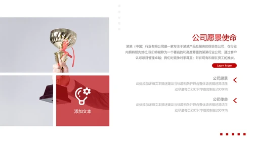 红色欧美风公司简介宣传提案商务PPT模板