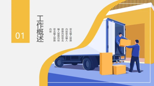 物流行业商业计划书通用PPT模板