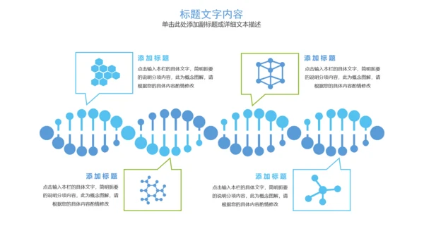 生物基因链化学医疗医学PPT模板
