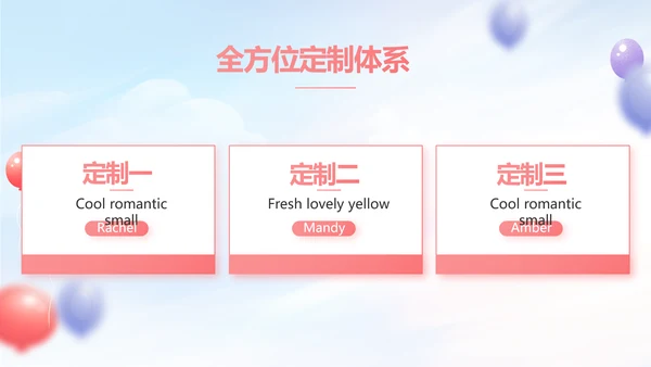 蓝色气球毕业典礼通用动态PPT