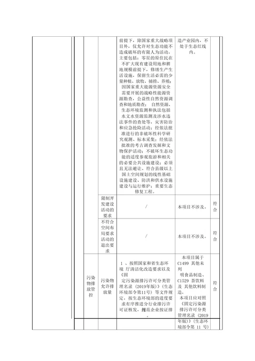 人参汤饮品生产项目环评报告表