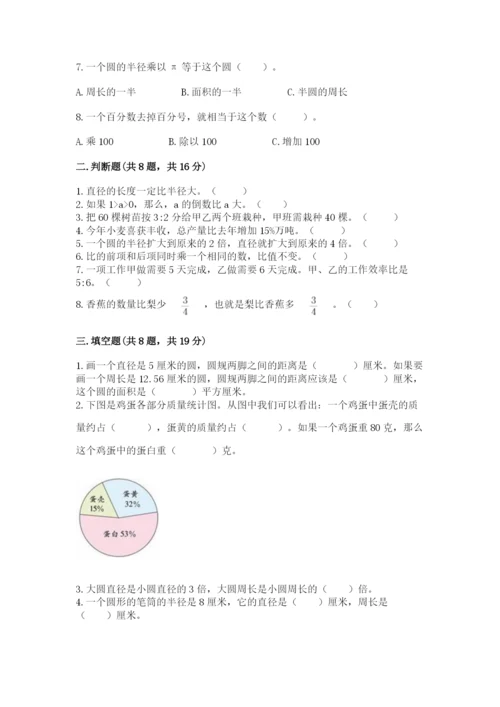 人教版六年级上册数学期末测试卷【新题速递】.docx