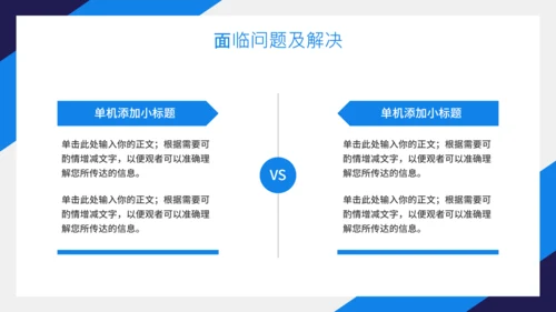 蓝色企业年终工作总结汇报PPT模板