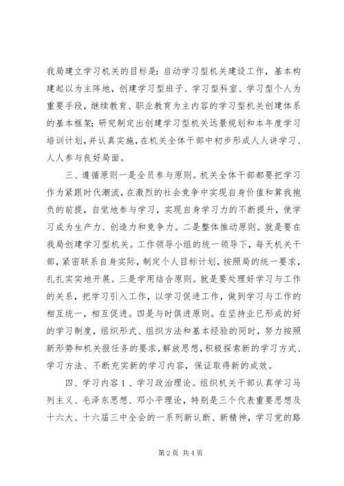 关于创建学习型机关的实施意见 (8).docx