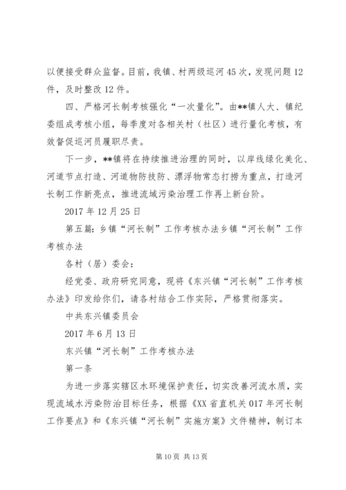 乡镇河长制工作总结和工作计划.docx