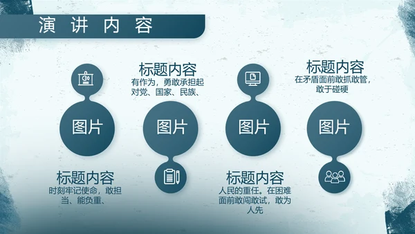蓝色部队军事工作总结汇报动态PPT