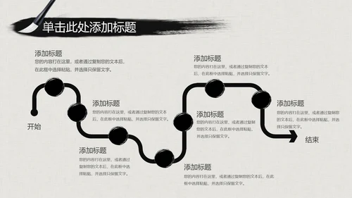 水墨古典大气中国武术武功ppt动态模板