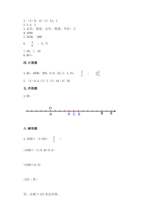 六年级下册数学期末测试卷附参考答案【综合卷】.docx