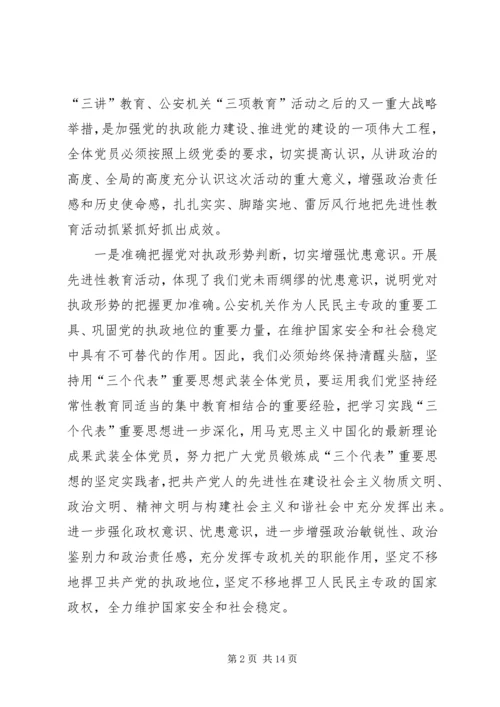 保持共产党员先进性，创造性开展公安刑侦工作.docx